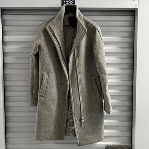 J Crew gray wool cocoon coat size 4 tall
